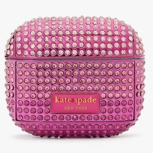 Kate Spade ♠️ Gala Rhinestone Embossed Airpods Case